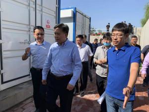 河北省生态环境厅厅长高建民组织参观考察英超压球环保污水分散源治理项目运行情况